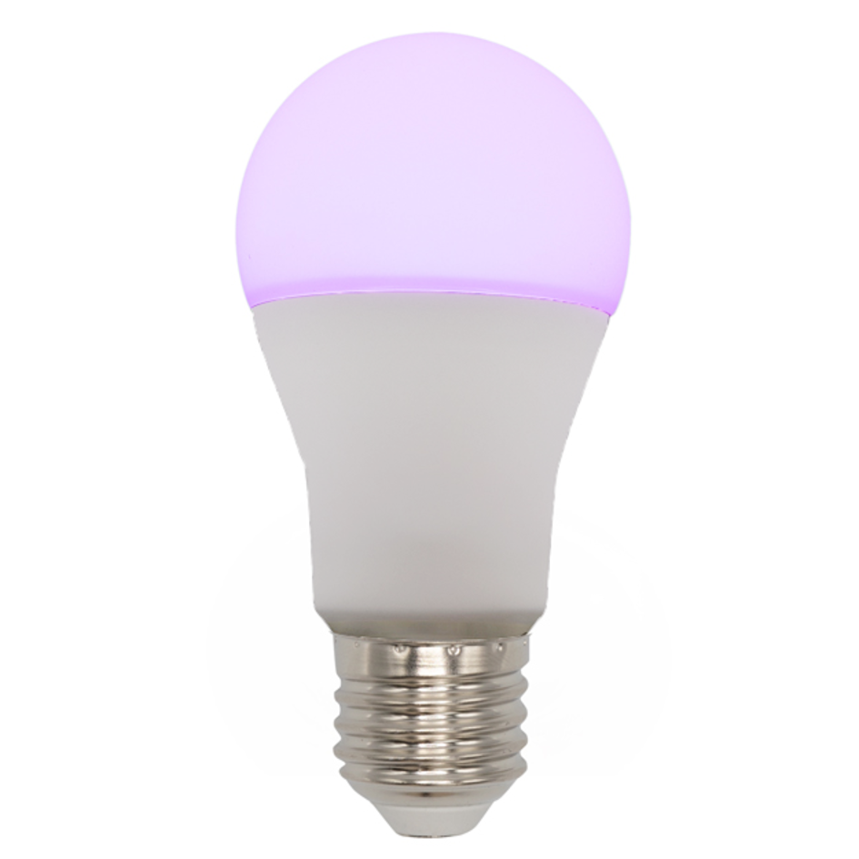 Slimme E27 RGB lamp van 10W met TUYA wifi app Ø60mm