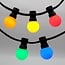 Éclairage de fête d'extérieur de 25 mètres avec 50 ampoules LED colorées