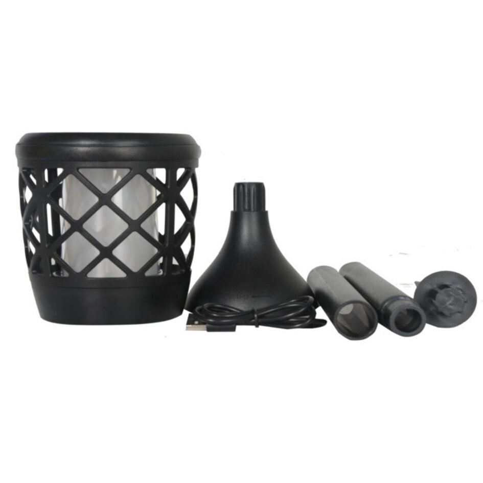 Lampe de table solaire 2W avec effet de flamme