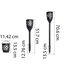 Lampe de table solaire 2W avec effet de flamme