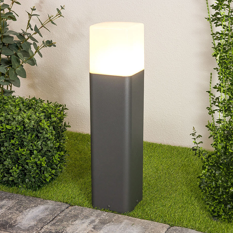 Moderne vierkante staande buitenlamp Rocky - antraciet