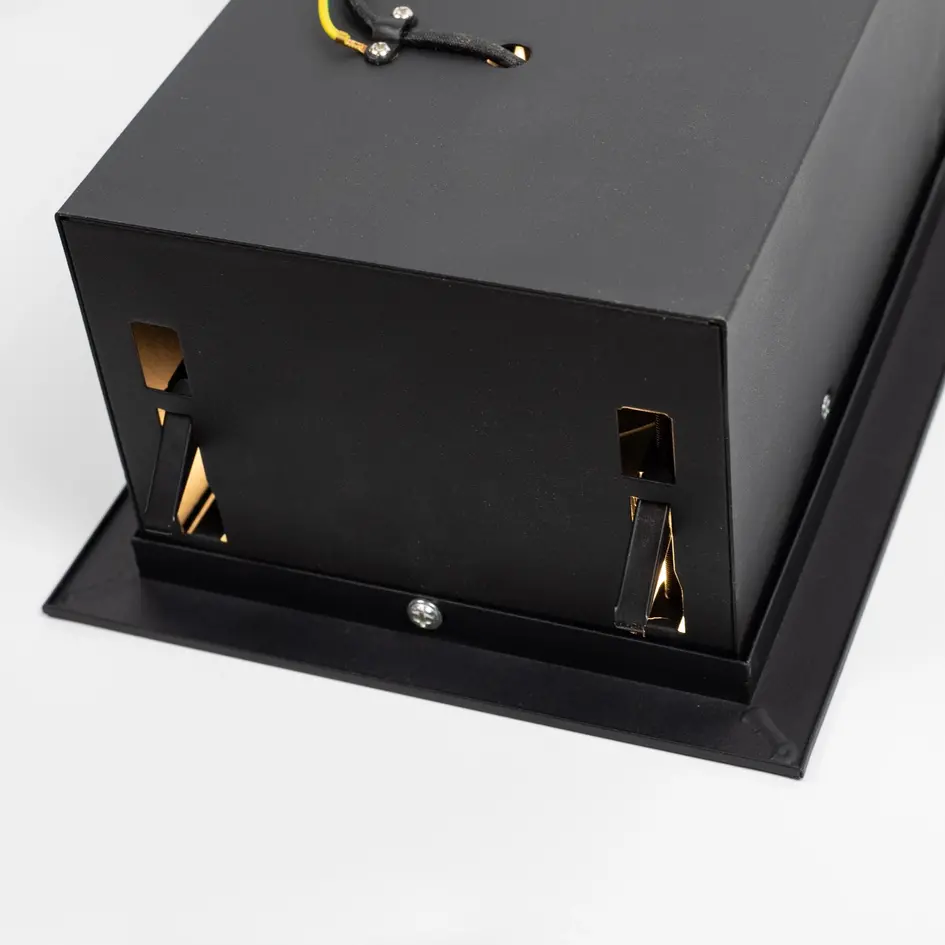 GU10 AR111 spot encastré réglable 2-lumières Jayden - noir