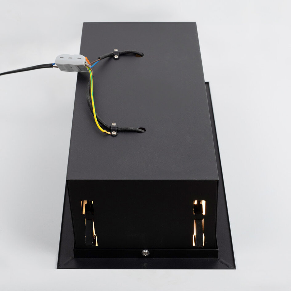 GU10 AR111 spot encastré réglable 2-lumières Jayden - noir