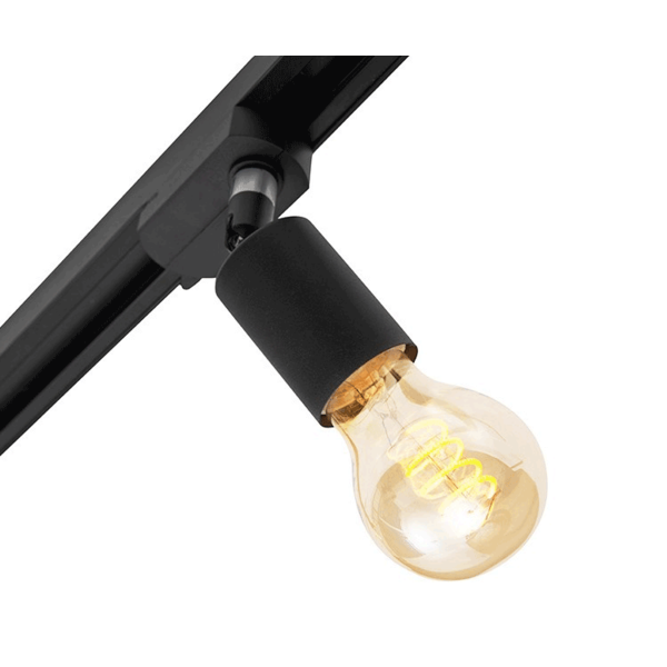 Spot sur rail 1-phase Jax - noir Spot sur rail 1-phase Jax - noir