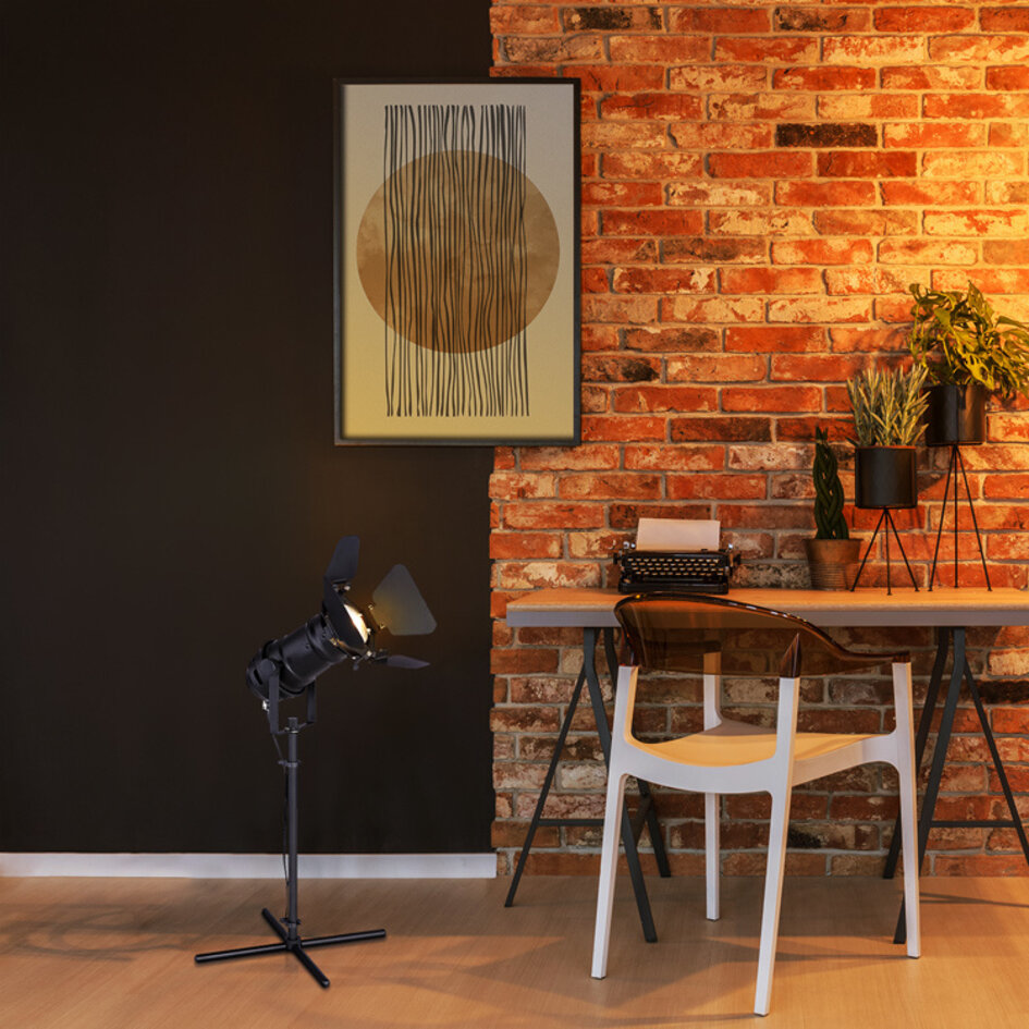 Lampe de table Cam - noir mat