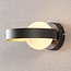 Applique noire avec intérieur effet doré - Carlos