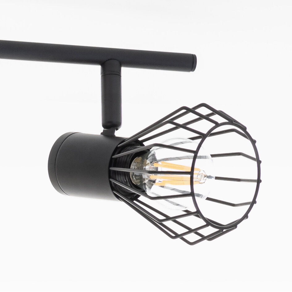 Plafondlamp Faith 4-lichts - zwart