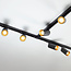 Kit rail monophasé de 1,5 mètre et spots Juno, noir