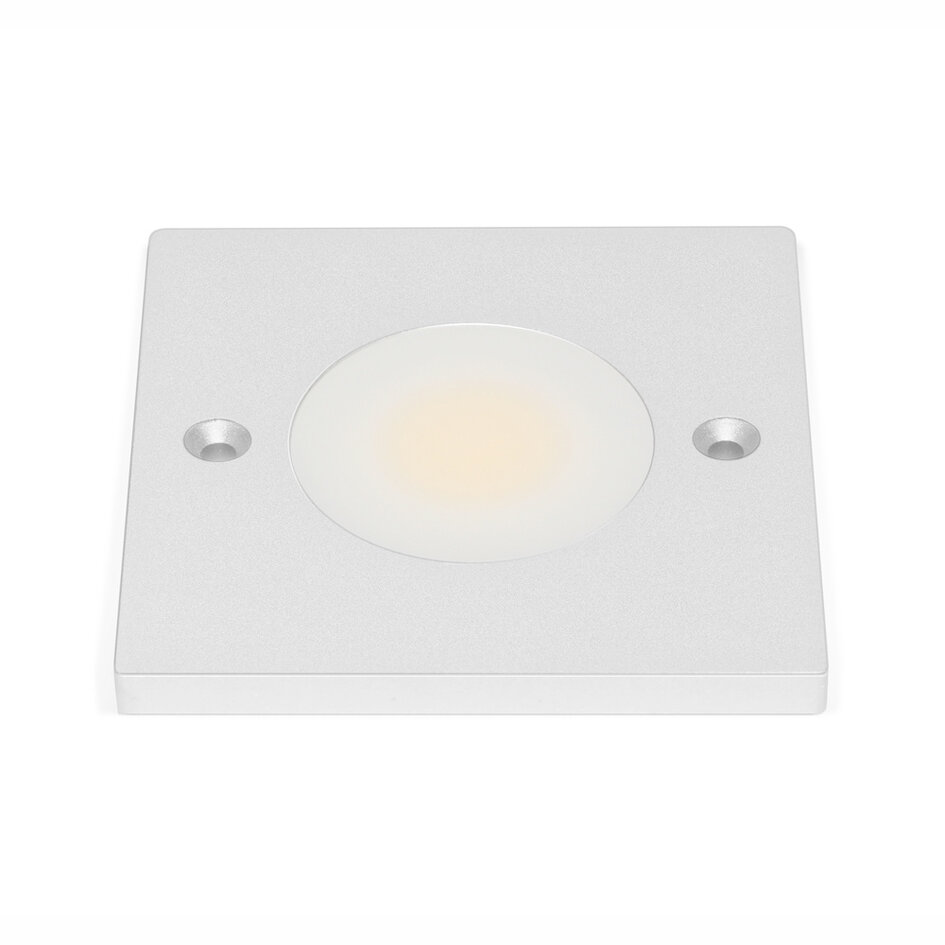 Spot en saillie LED Alina ultra-plat d'éclairage de meuble - gris argenté