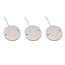 Éclairage de meuble LED Kaya kit complet de 3 spots