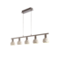 Moderne hanglamp met 5 lampen wit - Alabaster