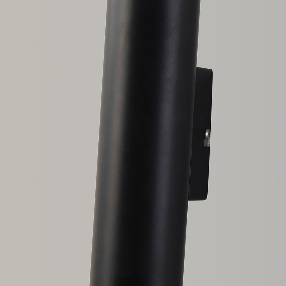 Mat zwarte wandlamp - Madison