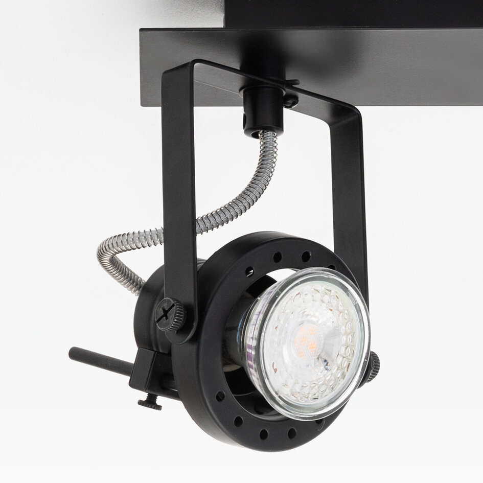 Plafonnier design Dayton 2 lumières, noir réglable