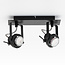 Design plafondlamp Dayton 2-lichts, verstelbaar zwart