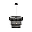 Industriële hanglamp Chloe, mat zwart