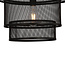 Suspension industrielle Chloe, noir mat