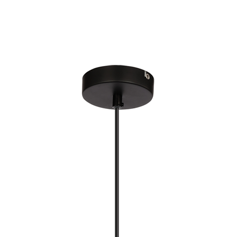 Suspension industrielle Chloe, noir mat