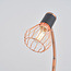 Lampe de table industrielle Ruby, cuivre et noir mat