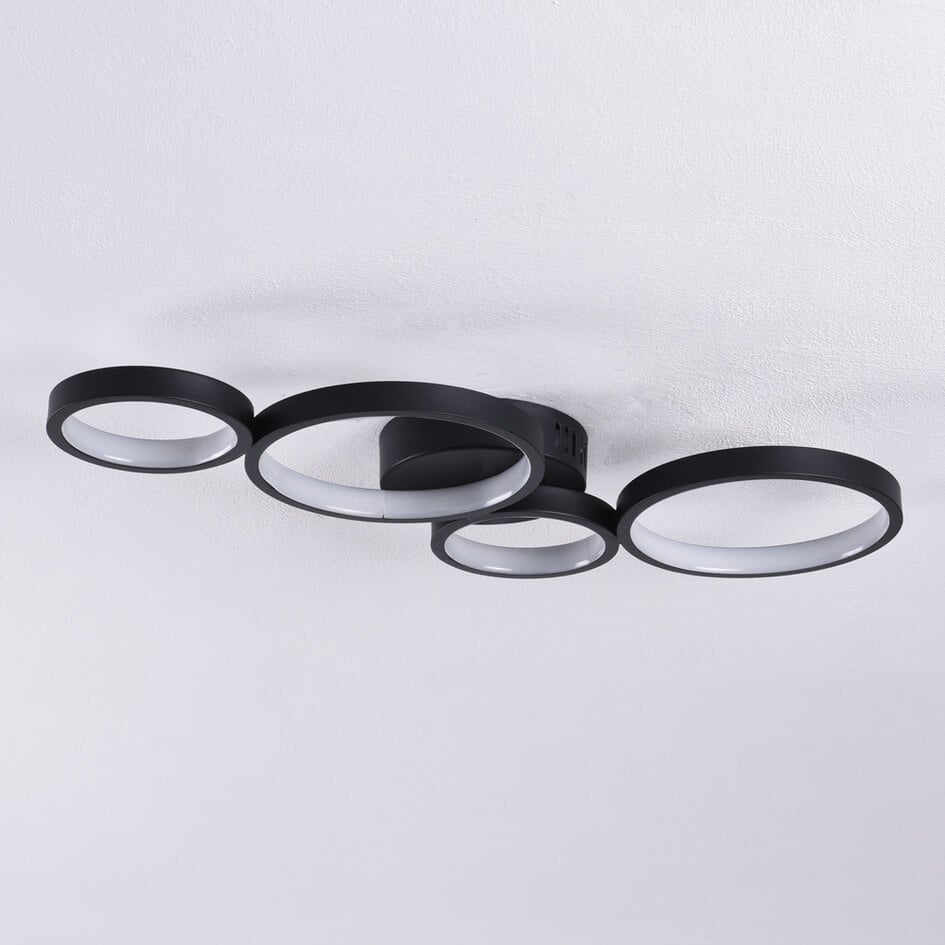 Plafonnier moderne Lynn à LED intégrée, variateur à 3 niveaux