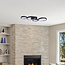 Plafonnier moderne Lynn à LED intégrée, variateur à 3 niveaux