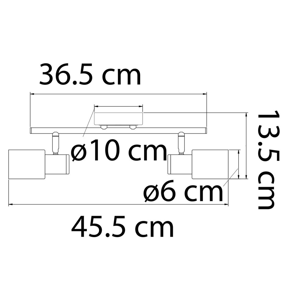 Moderne plafondspot zilver, 2-lichts - Crystal (E14 fitting)