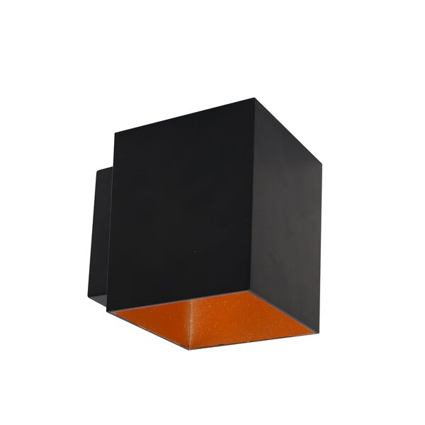 Applique moderne noire avec intérieur doré - Fay