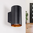 Applique moderne noire avec intérieur doré - Meg