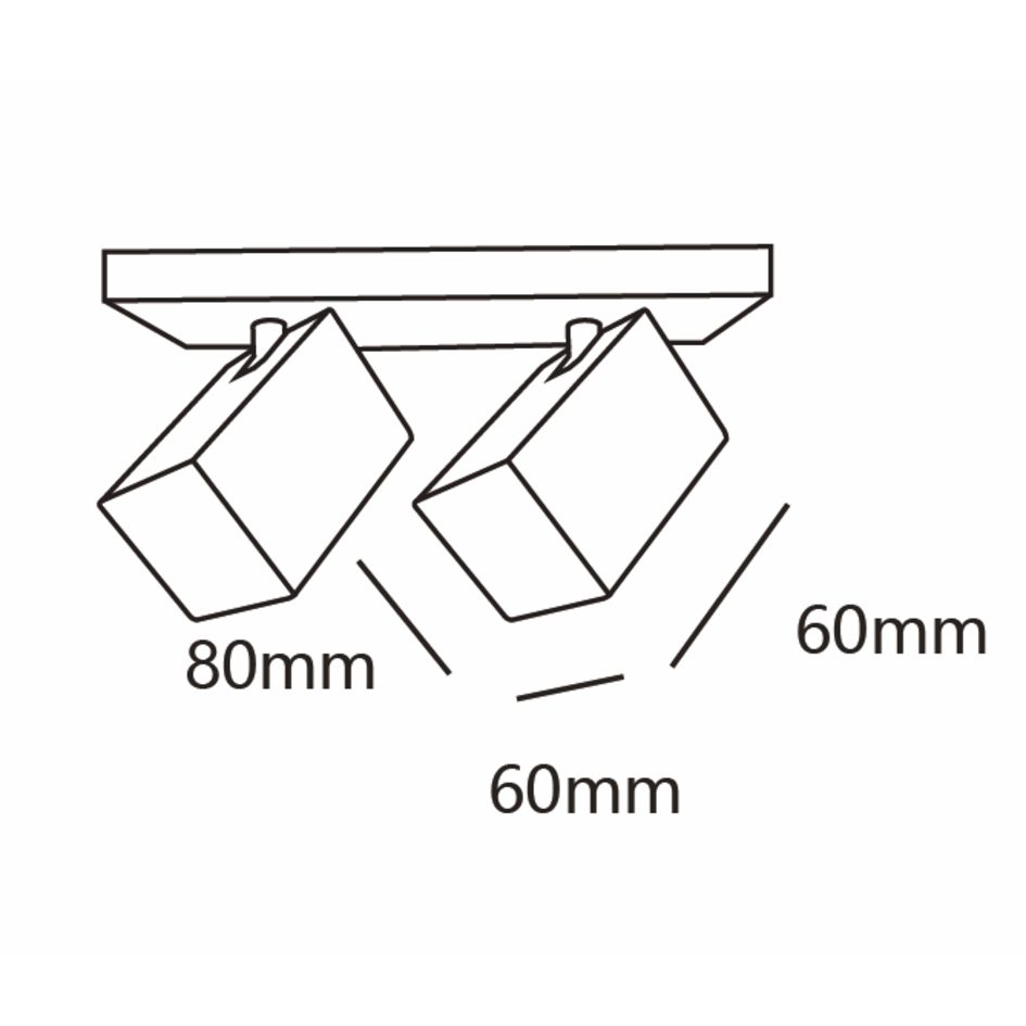 Plafonnier industriel à 2 spots - Cal