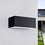 Moderne buitenwandlamp Kai - zwart