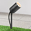 Spot projecteur de jardin moderne noir - Clark