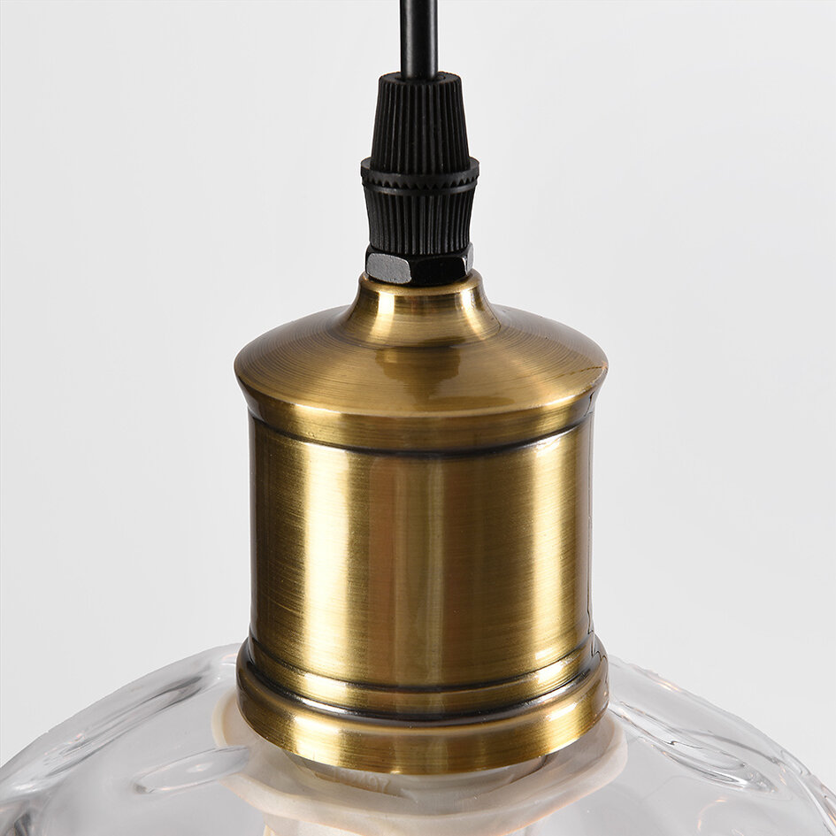 Design hanglamp in helder glas met bolling 3-lichts - Verona