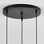 Design hanglamp in helder glas met bolling 3-lichts - Verona