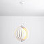 1-lichts design hanglamp Luana - wit ijzer