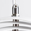 Suspension design 1 lumière Luana - fer blanc