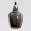 3-lichts industriële hanglamp Veronica - chroom en smoke glas