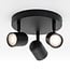 Spot de plafond 3 lumières Caro - noir mat