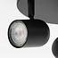 Spot de plafond 3 lumières Caro - noir mat