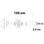 Câble de raccordement pour tube lumineux rond - 1,5 m