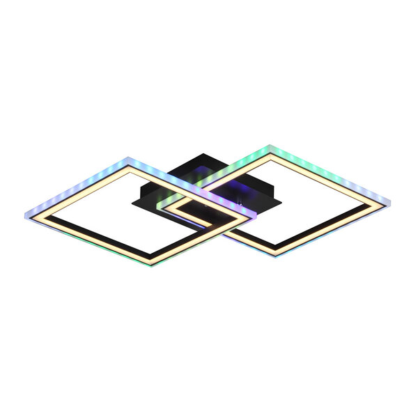 Plafonnier Mare avec fonction RGBW, télécommande et fonction mémoire