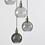 Hanglamp Livia 4-lichts met glazen bollen