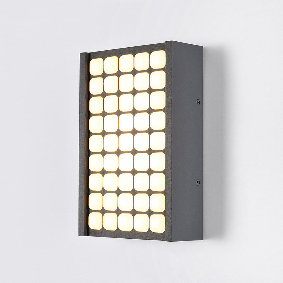 Applique murale extérieure Melina - noire avec LED intégrée