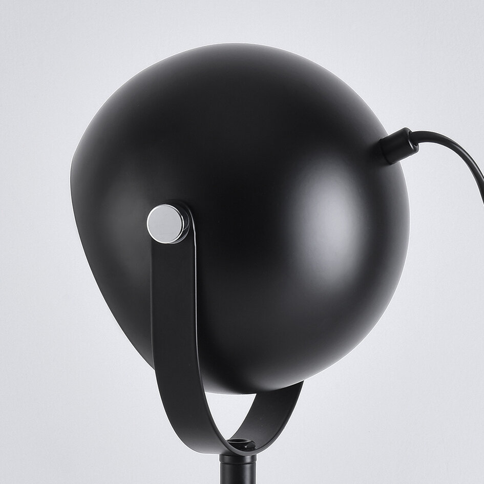 Lampe de table noire avec abat-jour inclinable - Archie