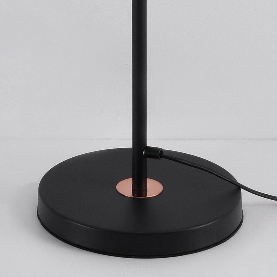 Lampadaire noir avec abat-jour inclinable - Freddie