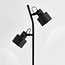 2-lichts staande lamp met kantelbare spots zwart - William