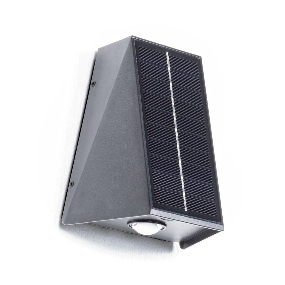 Solar wandlamp voor buiten Solon - zwart