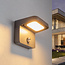 Kantelbare 1 lichts buiten wandlamp met sensor - Greg
