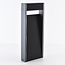 Staande buitenlamp Andrew met geribbeld design 40 cm