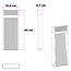 Staande buitenlamp Andrew met geribbeld design 40 cm