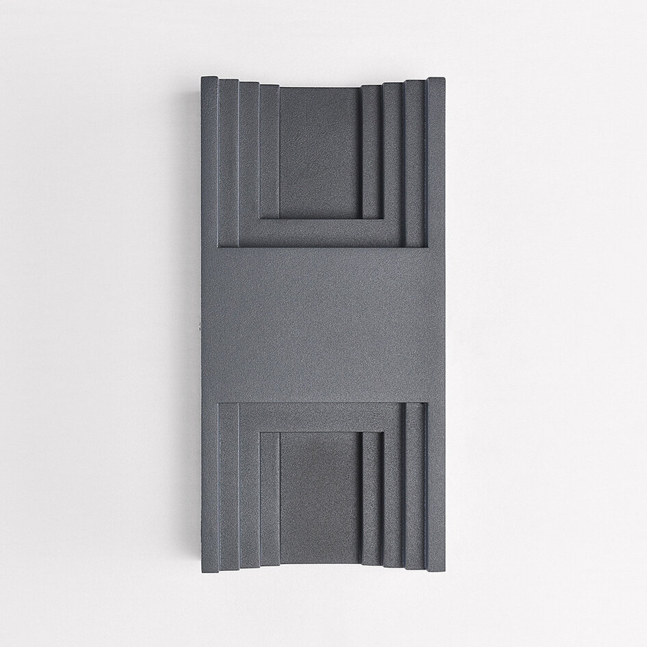 Applique murale extérieure Benjamin - anthracite avec LED intégrée