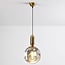 Suspension Lewis 1 lumière - verre ondulé